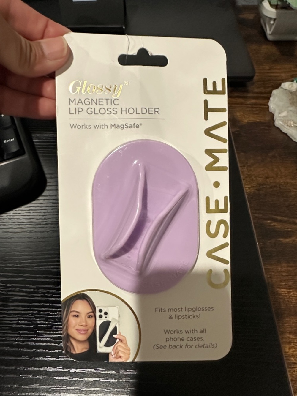 case-mate Glossy Magnetic Lip Gloss Holder - Lavender